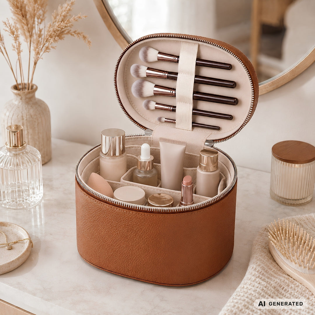 UNIQ Noemie Vanity Beauty Case - Brun – billede 5