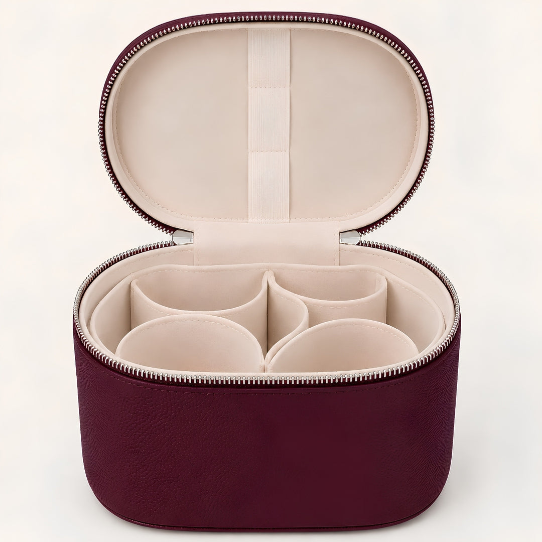 UNIQ Noemie Vanity Beauty Case - Violet Burgundy – billede 10