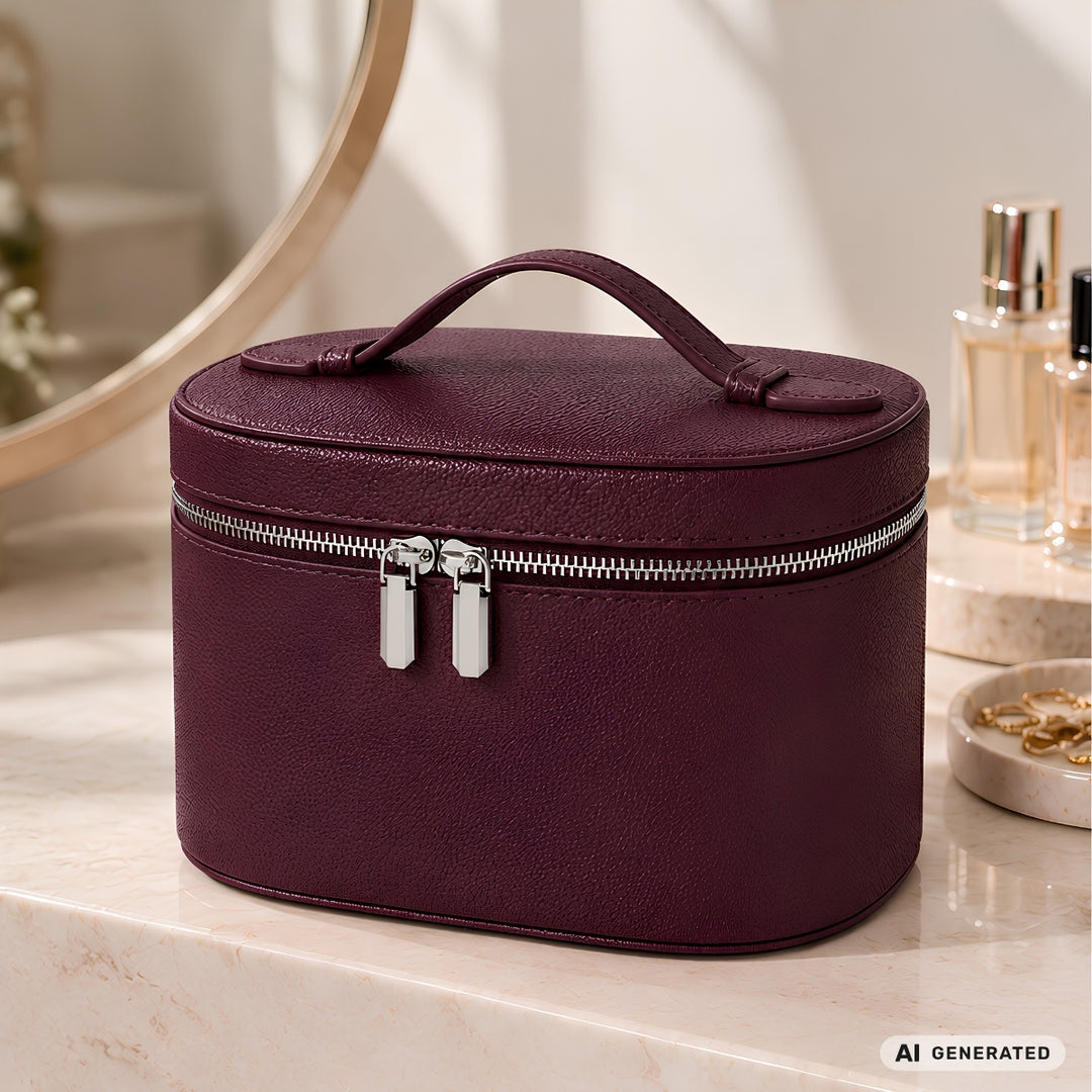 UNIQ Noemie Vanity Beauty Case - Violet Burgundy – billede 6