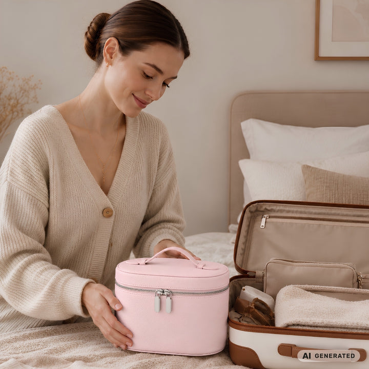 UNIQ Noemie Vanity Beauty Case - Bubble Pink – billede 4