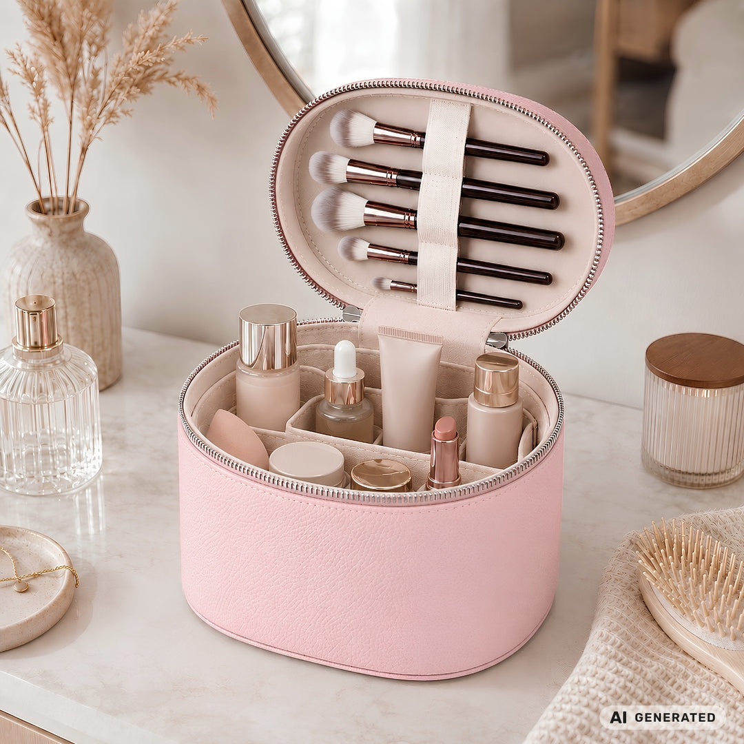 UNIQ Noemie Vanity Beauty Case - Bubble Pink – billede 5