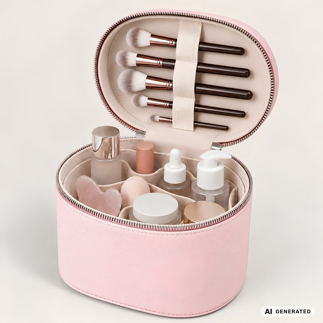 UNIQ Noemie Vanity Beauty Case - Bubble Pink – billede 9