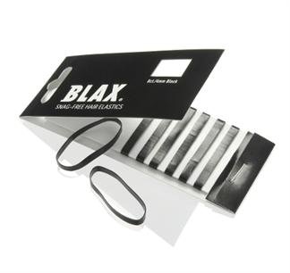 BLAX Hårelastikker - Sort 4 mm (8 stk) - Hårelastikker - BLAX