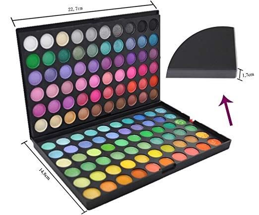 Mega øjenskygge farvepalette | 120 farver - Makeup - Miss Young