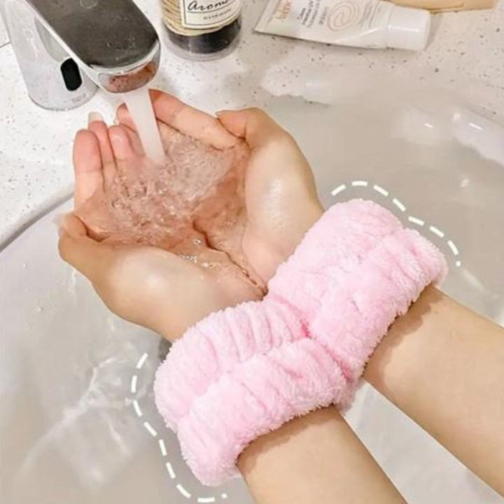 Mikrofiber Wrist Washband | 2 stk | Pink - Makeup - UNIQ