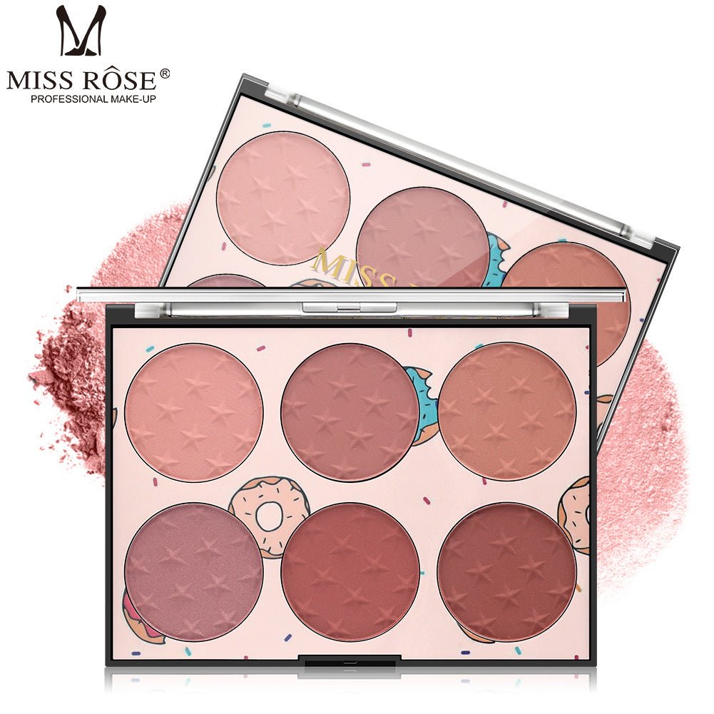 Miss Rose | Blush Glow Palette | 6 Farver - Makeup - Miss Rose