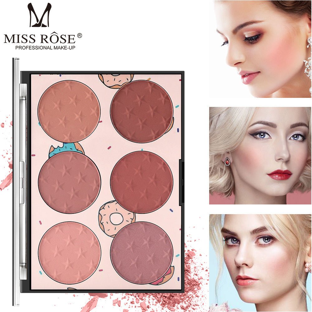 Miss Rose | Blush Glow Palette | 6 Farver - Makeup - Miss Rose