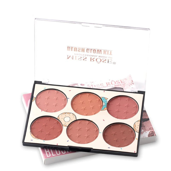 Miss Rose | Blush Glow Palette | 6 Farver - Makeup - Miss Rose