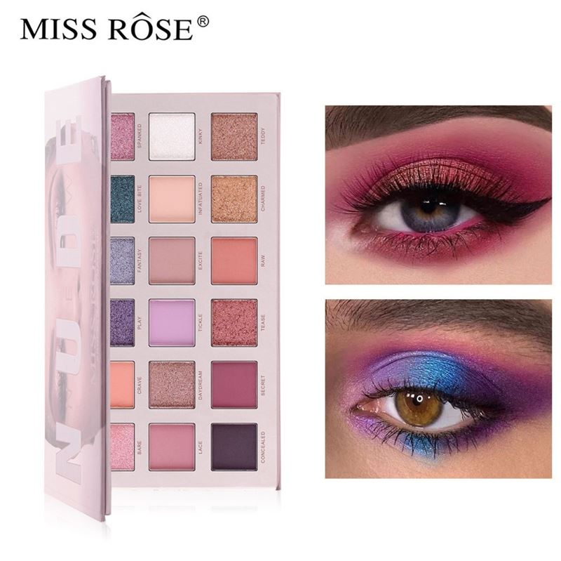 Miss Rose New Nude Eyeshadow Palette, Øjenskygge - Chroma - Makeup - Miss Rose