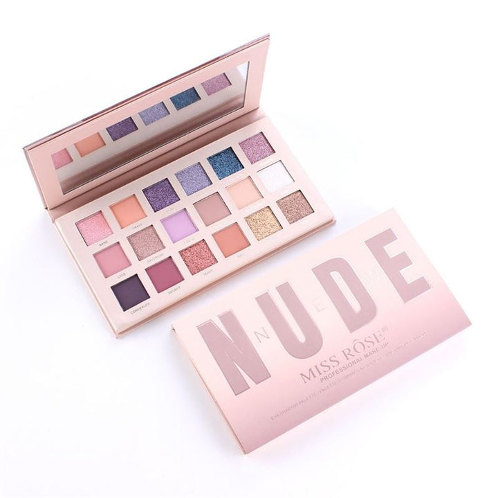 Miss Rose New Nude Eyeshadow Palette, Øjenskygge - Chroma - Makeup - Miss Rose