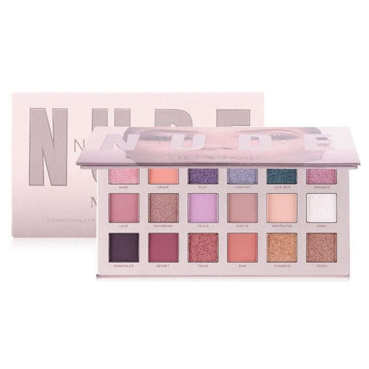 Miss Rose New Nude Eyeshadow Palette, Øjenskygge - Chroma - Makeup - Miss Rose