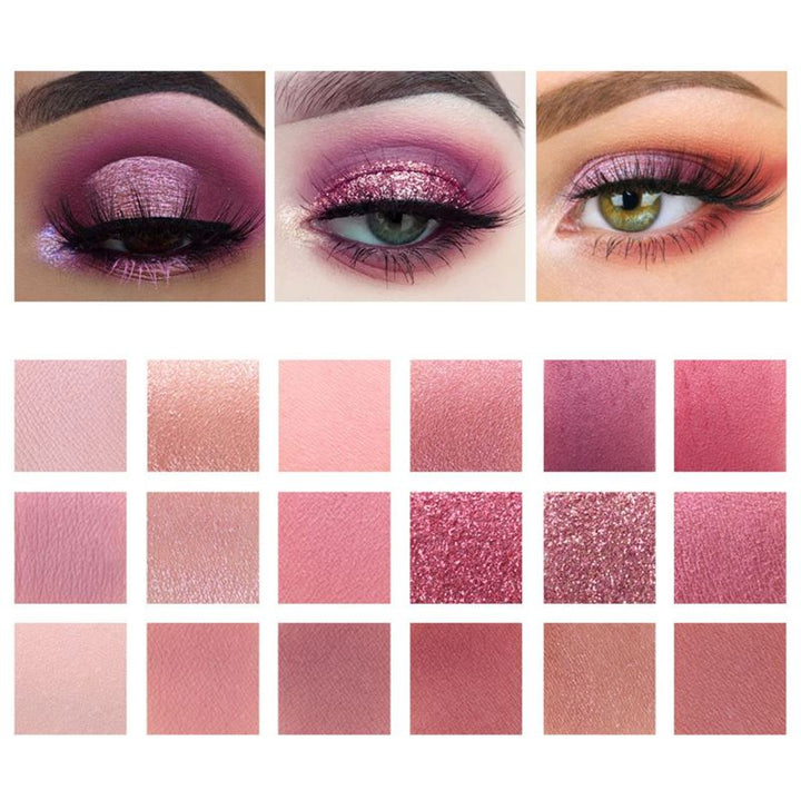 Miss Rose New Nude Eyeshadow Palette, Øjenskygge - Sunset desert - Makeup - Miss Rose