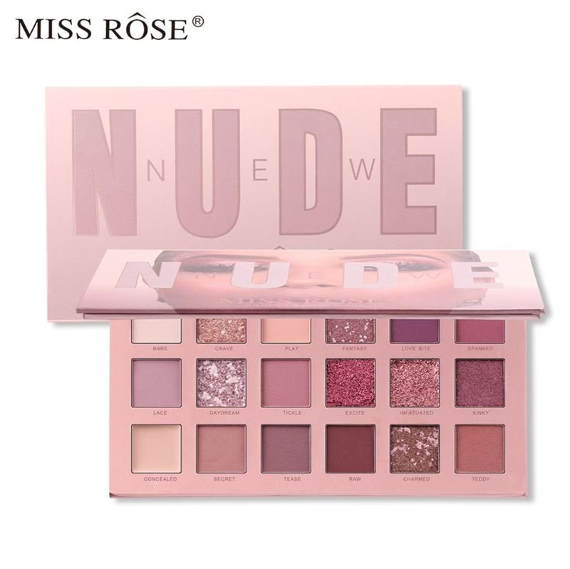 Miss Rose New Nude Eyeshadow Palette, Øjenskygge - Sunset desert - Makeup - Miss Rose