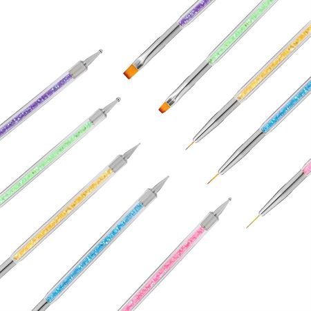 Nail Art Brush Neglepensler & Dotting Tools | 5 stk - Negletilbehør - UNIQ