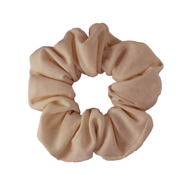 Scrunchie - Velour & elastisk - Beige - Scrunchies - Stylemekka.dk