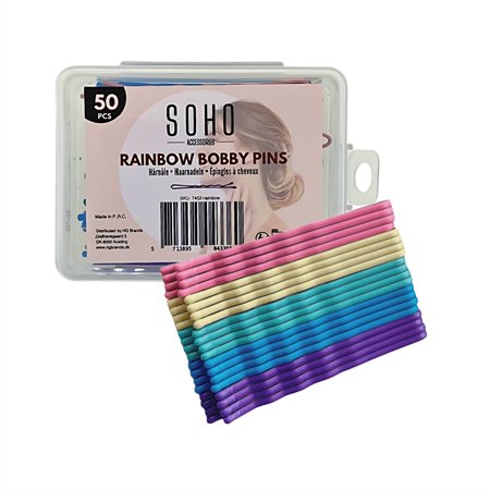 SOHO Hårnåle sæt 50 stk - Rainbow - Hårnåle - SOHO