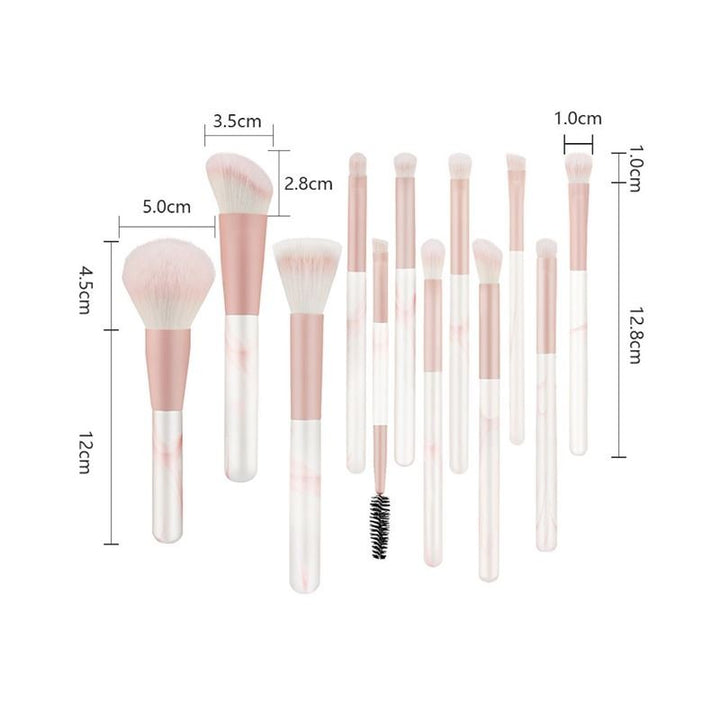 Technique PRO Blooming Makeup Børster - 12 Makeupbørster med Cup Case - Makeup børster - Technique PRO