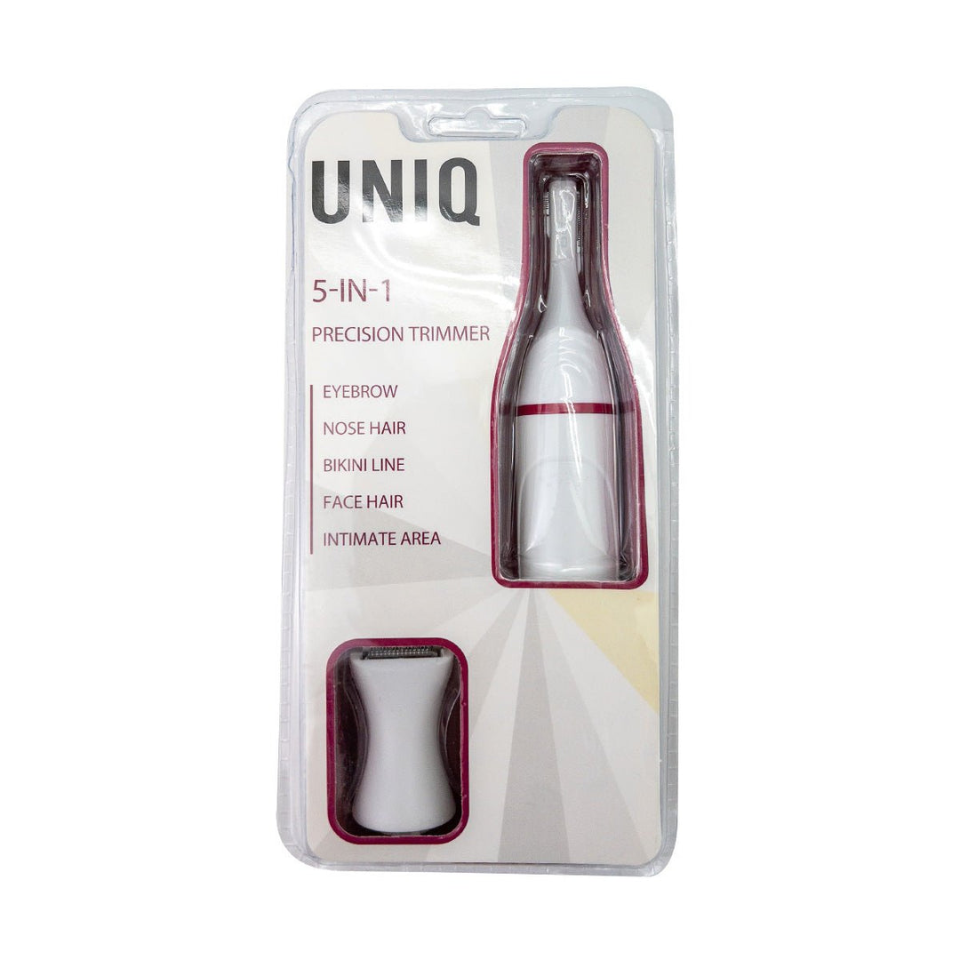 UNIQ 5 - i - 1 Beauty Styler - Øjenbrynstrimmer, Næsetrimmer, Bikinilinje, Ansigtstrimmer og Intimtrimmer - Hårfjerning - UNIQ