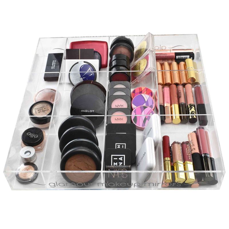 UNIQ Akryl Organizer til Makeup eller Smykker med 12 Rum - Organizer - UNIQ