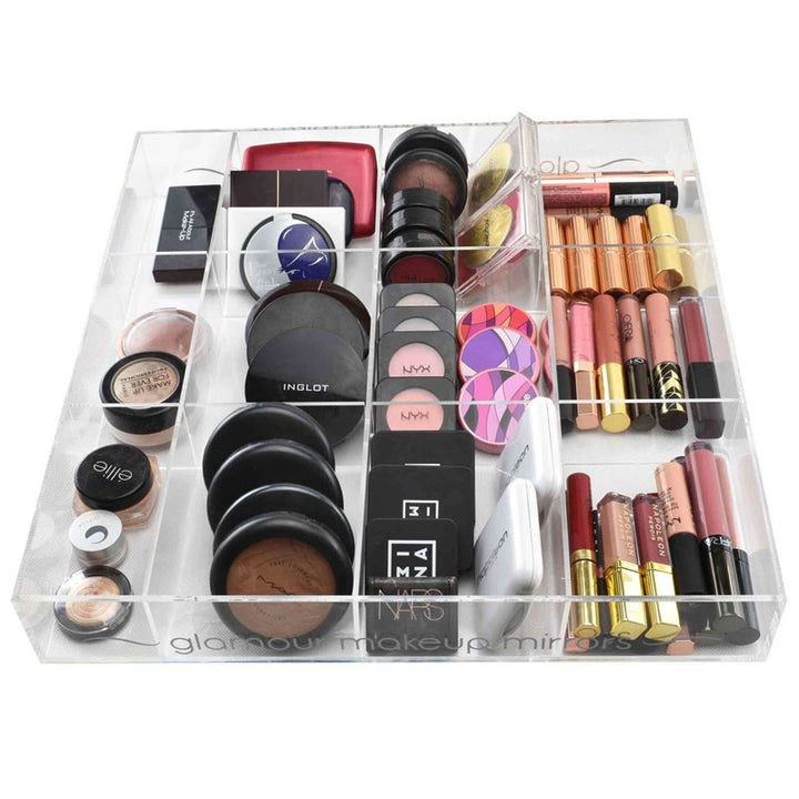 UNIQ Akryl Organizer til Makeup eller Smykker med 12 Rum - Organizer - UNIQ