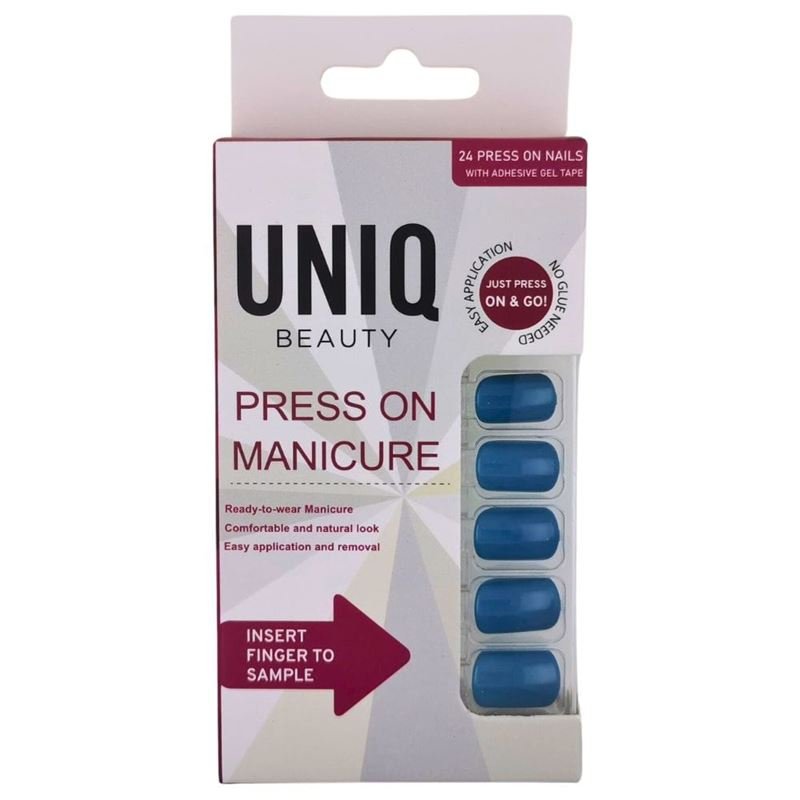 UNIQ Kunstige Negle | Press - On | Navy Blue - Kunstige negle - UNIQ