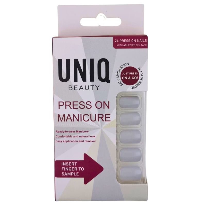 UNIQ Kunstige Negle | Press - On | Pearl Grey - Kunstige negle - UNIQ