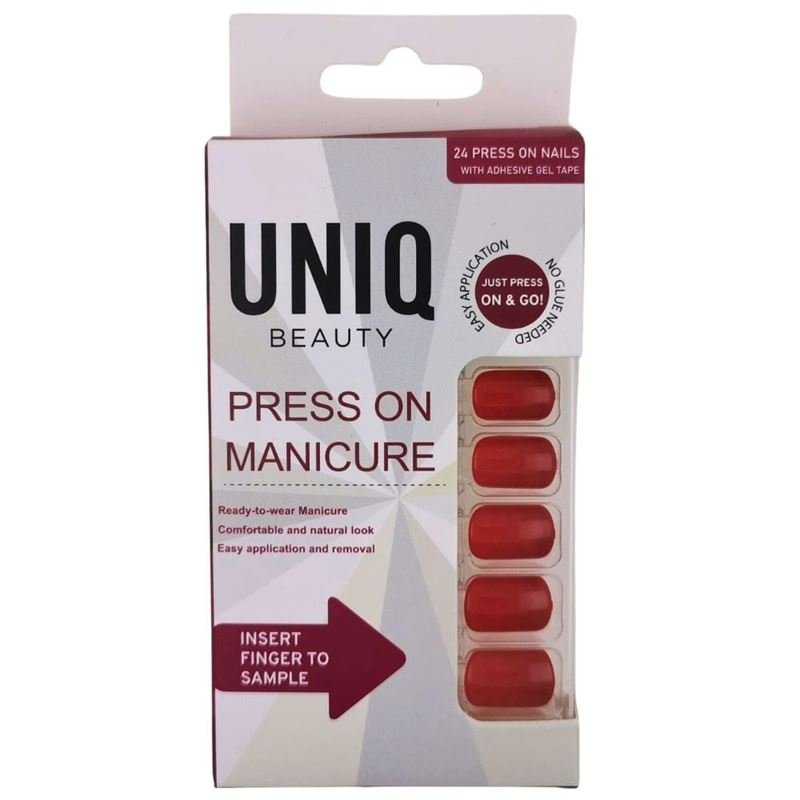 UNIQ Kunstige Negle | Press - On | Rose Red - Kunstige negle - UNIQ