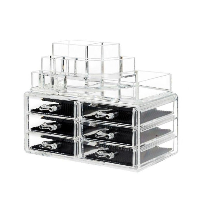 UNIQ Makeup Organizer med 6 Skuffer | Transparent | SF - 1158 - Organizer - UNIQ