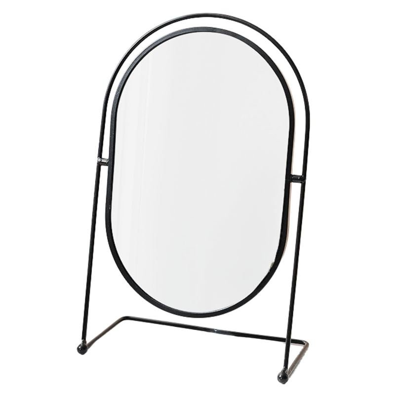 UNIQ Oval Lux Bord Spejl - Sort - UNIQ