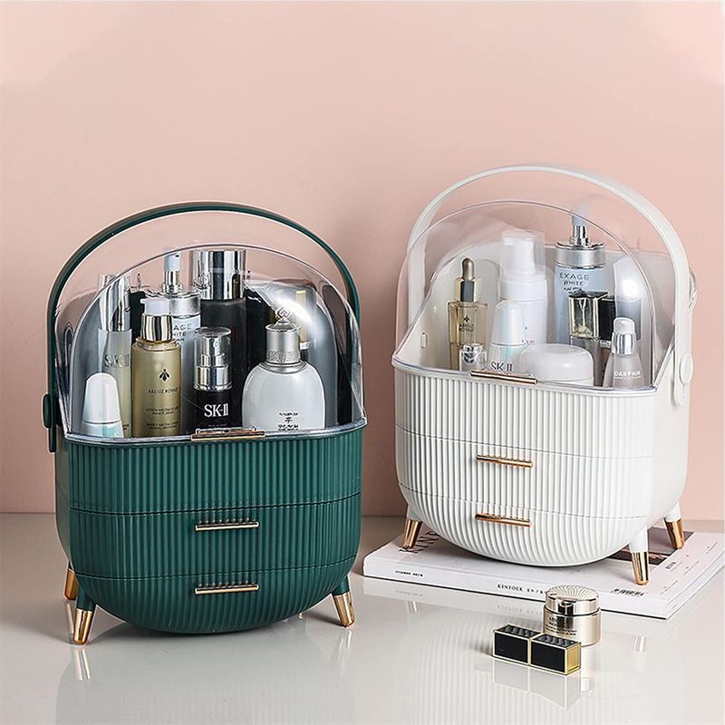 UNIQ Retro Makeup Box | Organizer | Grøn - Organizer - UNIQ