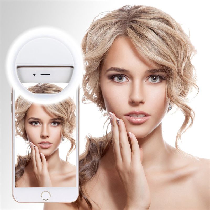 UNIQ Selfie LED Ringlight til Smartphones | Genopladelig - Ringlight - UNIQ