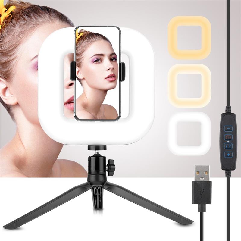 UNIQ Selfie Ringlight til iPhone og Android | LED Belysning til Smartphones - Ringlight - UNIQ