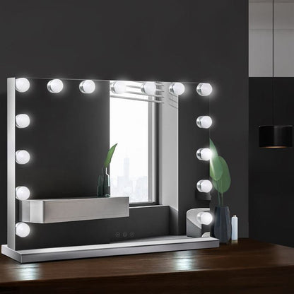 XL Hollywood Makeup Spejl | 15 LED pærer og touch funktion (Forudbestilling sendes 10 januar 2024)