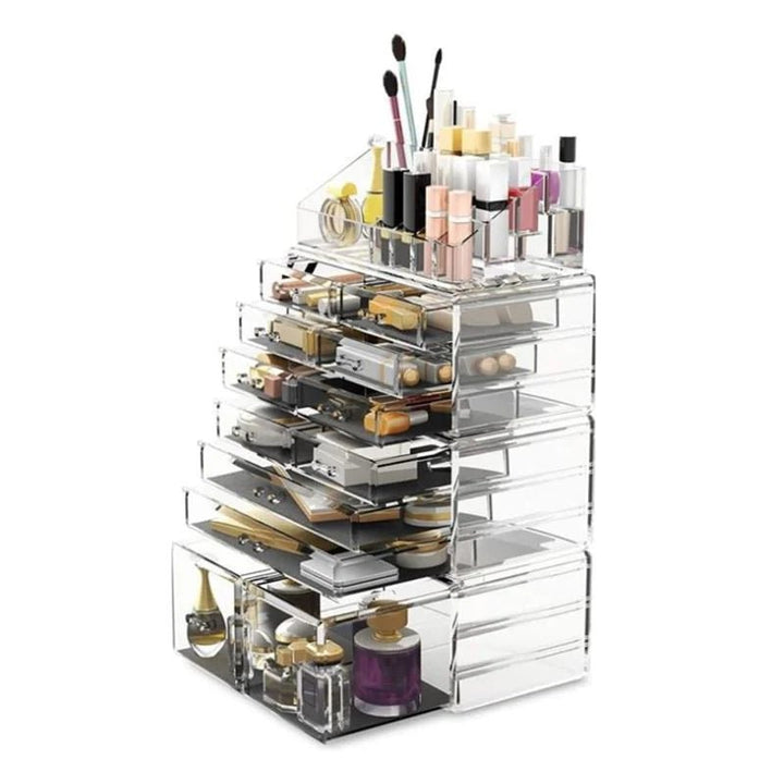 UNIQ XXL Organizer med 12 Skuffer og 16 Rum | Transparent - Organizer - UNIQ